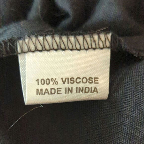 Mexicali Blues Smocked Scoop Neck Mini Dress Black Women XL NWT Bohemian Coastal - Picture 10 of 12